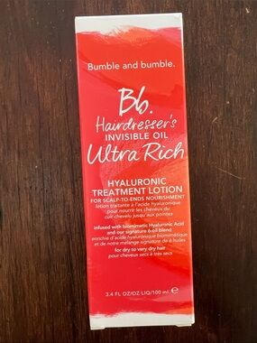 Bumble & Bumble Ultra Rich Hyaluronic Treatment Lotion Hairdresser Invisible Oil